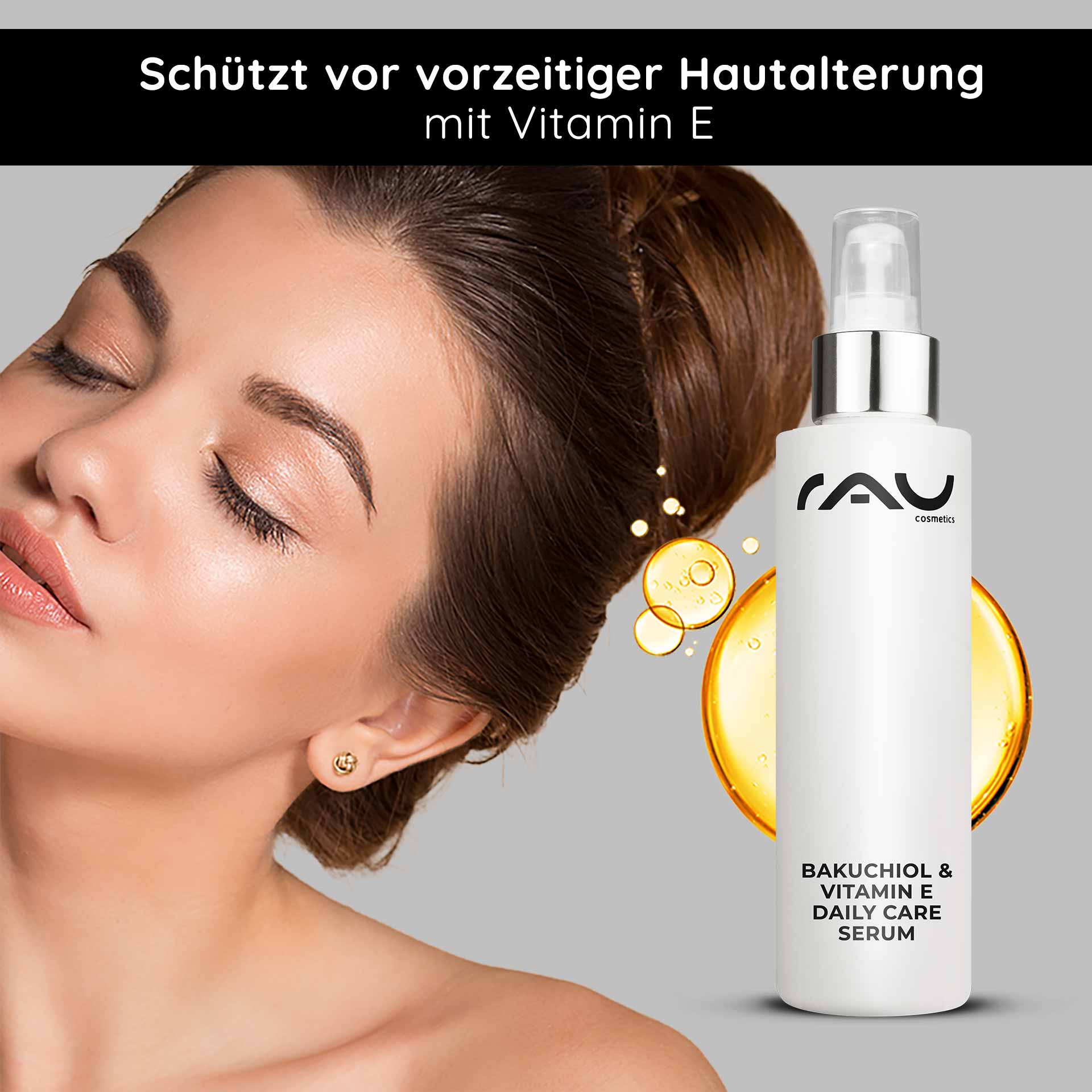 Bakuchiol &amp; Vitamine E Sérum de soin quotidien 100 ml Anti-âge