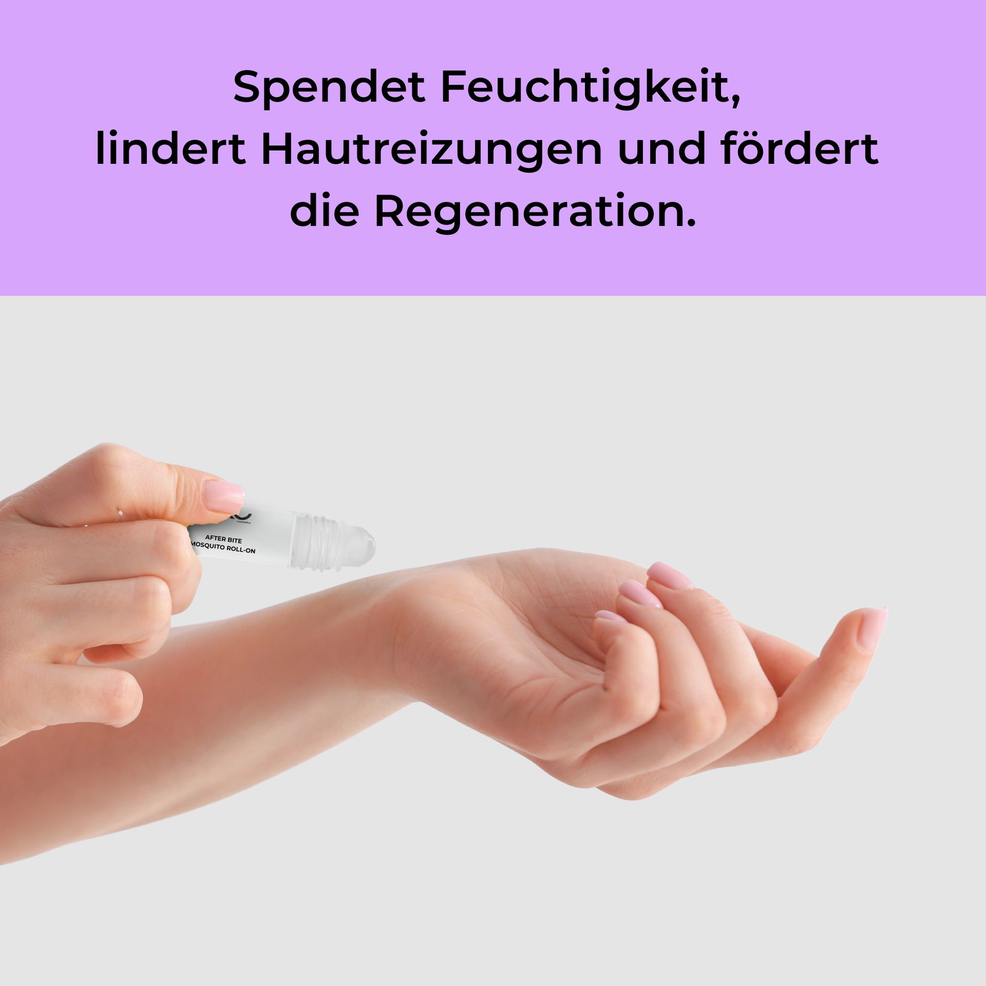 After Bite Mosquito Roll-On 10 ml - Soin naturellement efficace contre les piqûres de moustiques After Bite Mosquito Roll-On zur Anwendung auf der Haut, spendet Feuchtigkeit, lindert Hautirritationen und fördert die Regeneration.