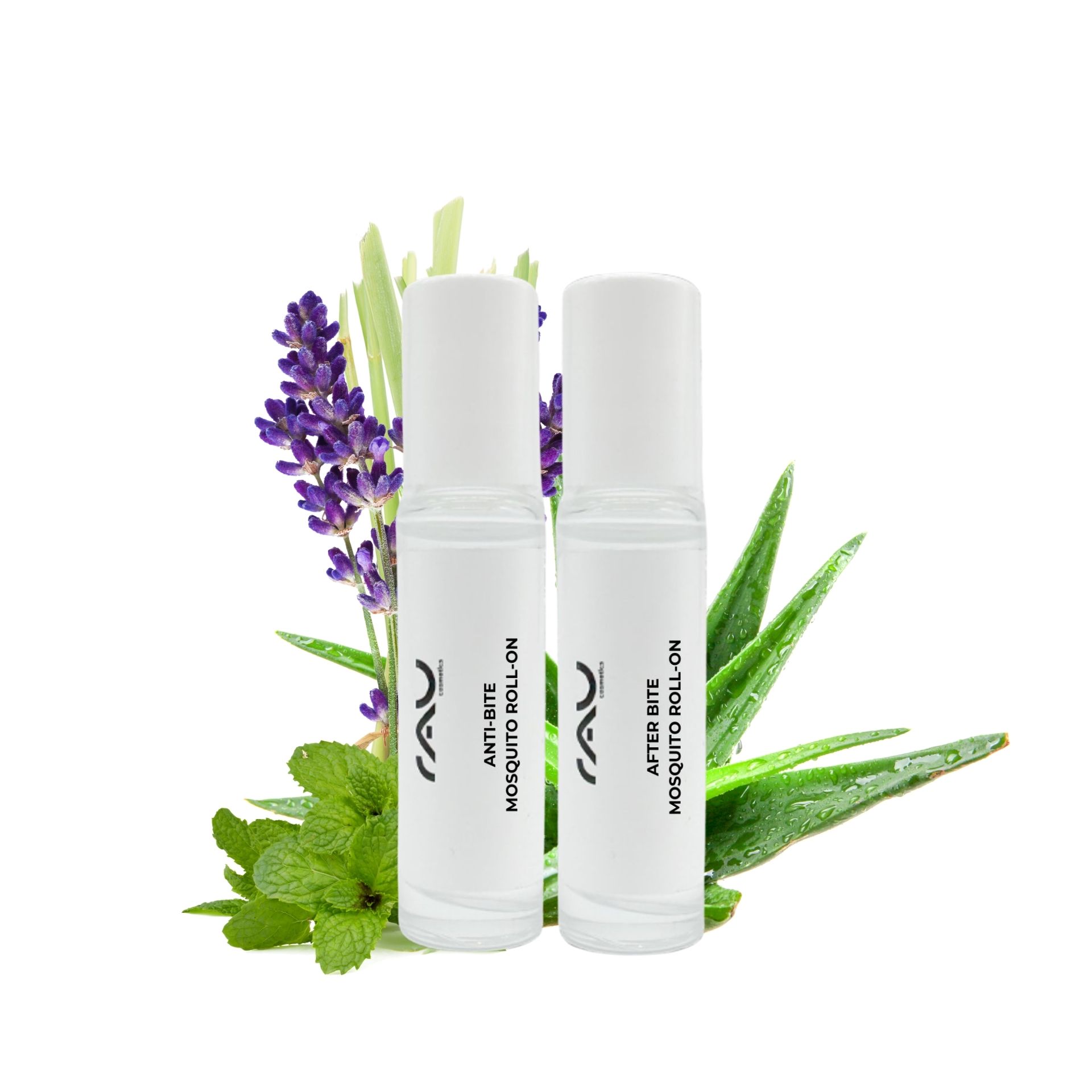 RAU Mosquito Set - Roll-On anti-piqûre & soin anti-piqûre Kräuterig, Kräuter, Blume, Lavendel, Lotion