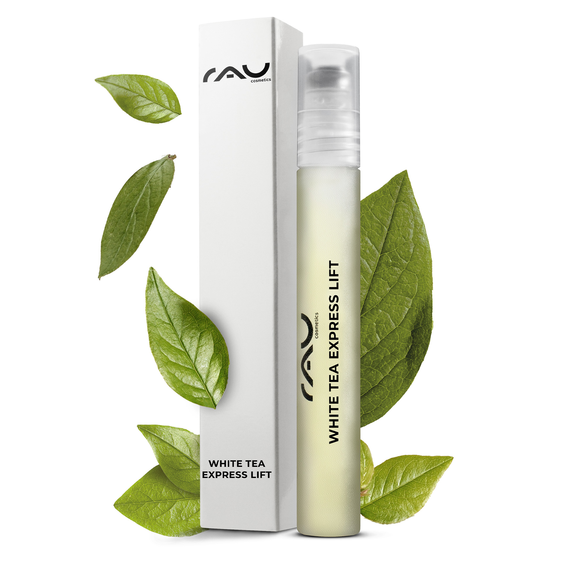 White Tea Express Lift Roll On Sérum anti-âge en roll-on Kräuterig, Kräuter, Pflanze, Flasche, Blatt